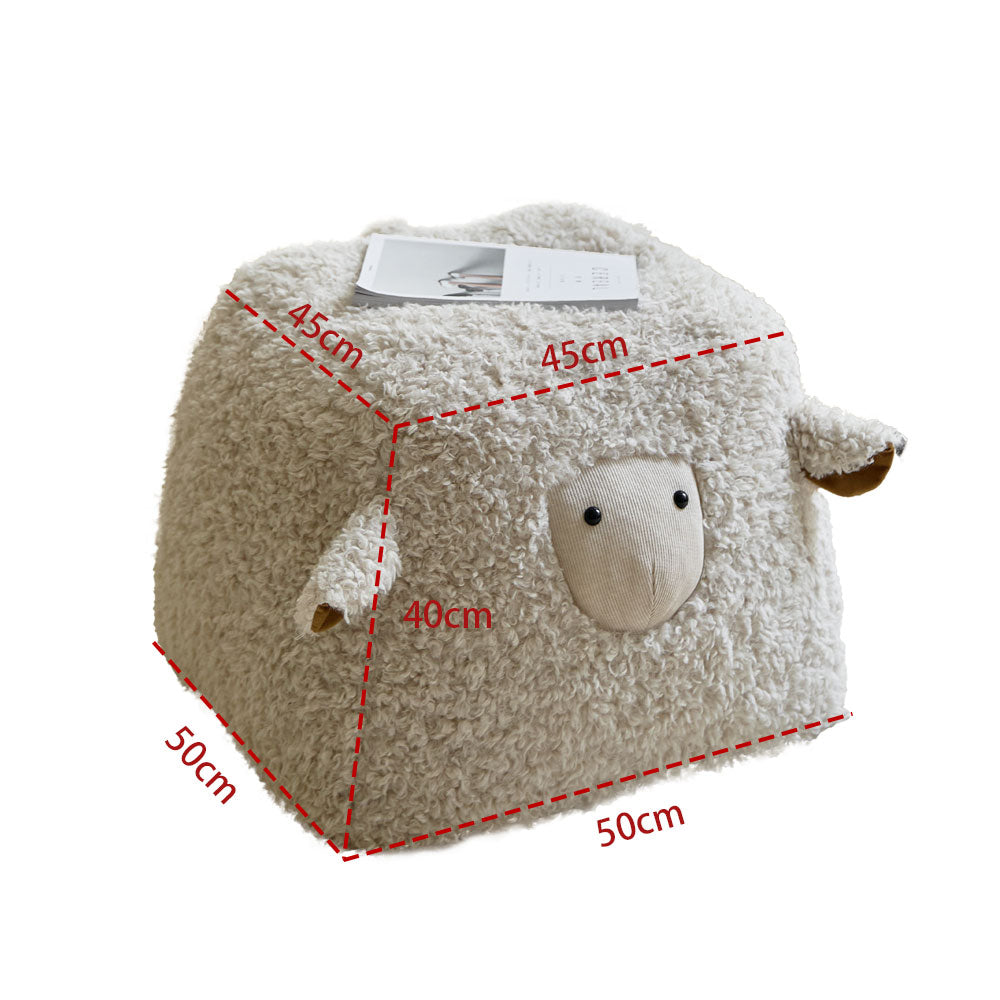 Shaun Soft Plush Sheep Ottoman Cover Cozy