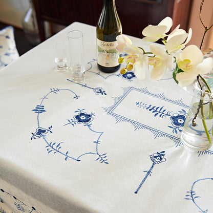 Annette Oriental Waterproof Print Tablecloth