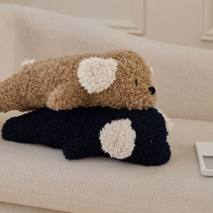 Buddy Adorable Teddy-shaped Throw Pillow with Insert