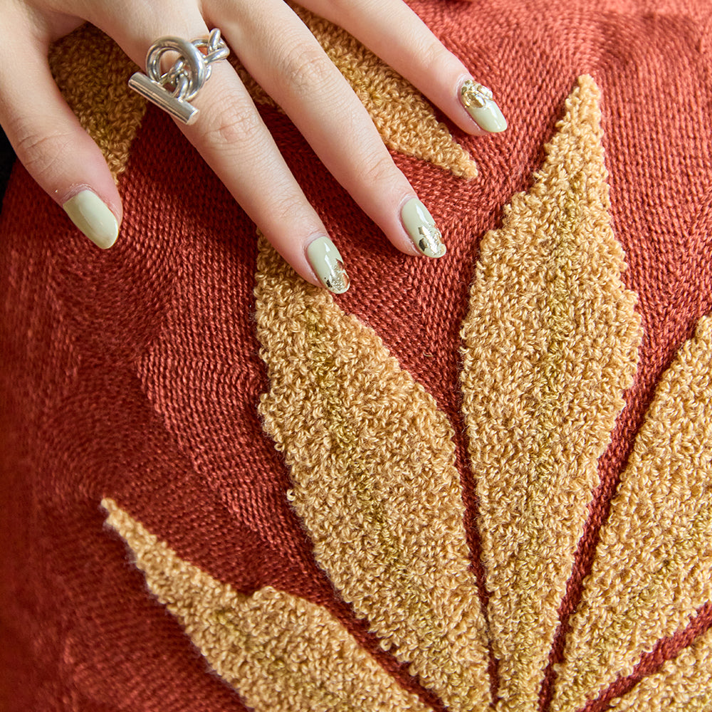 Maple Leaf Rustic Autumn Pillow Cover