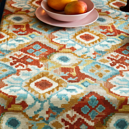 Kaleido Retro Waterproof Linen Tablecloth