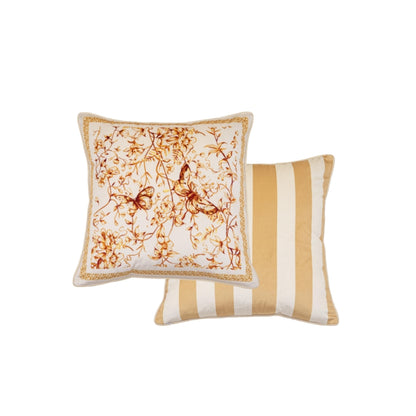 Sienna Butterfly Yellow Throw Pillow Cover