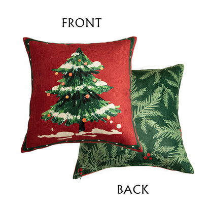 Clarissa Custom Holiday Wreath Pillow Cover