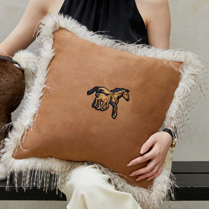 Classic Brown Pillow Cover for Living Room Décor