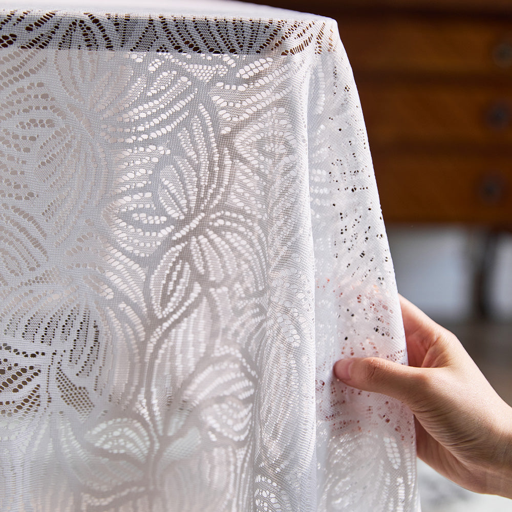 Seraphine French Lace Floral Hollow Tablecloth