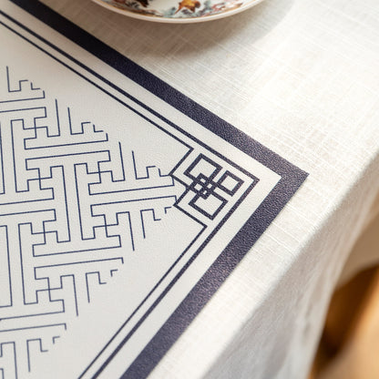 Nabis Retro Blue and White Porcelain Pattern Placemat