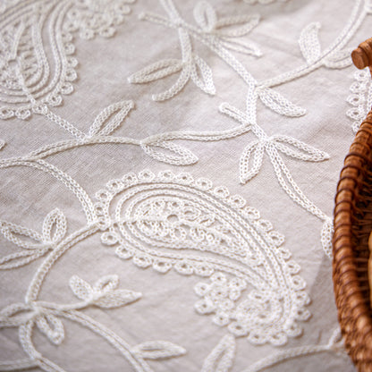 Nabis Romantic French Style Embroidery Lace Custom Tablecloth Spring Decor