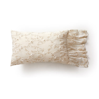 Nabis French Romantic Lace Lilac Throw Pillow Covers