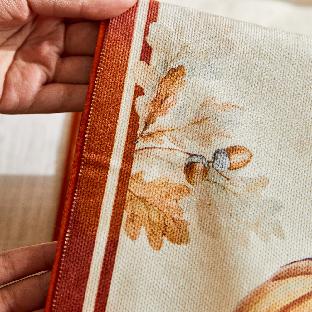 Orange Table Runner Thanksgiving Décor