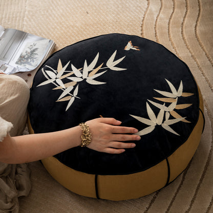 Bamuro Bamboo Embroidery Ottoman Cushion