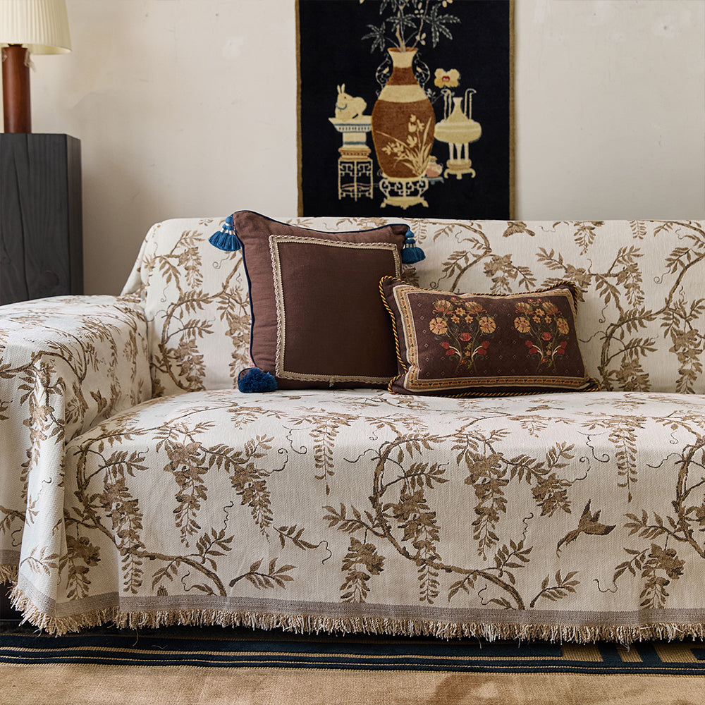 Wisteria Jacquard Chenille Sofa Cover