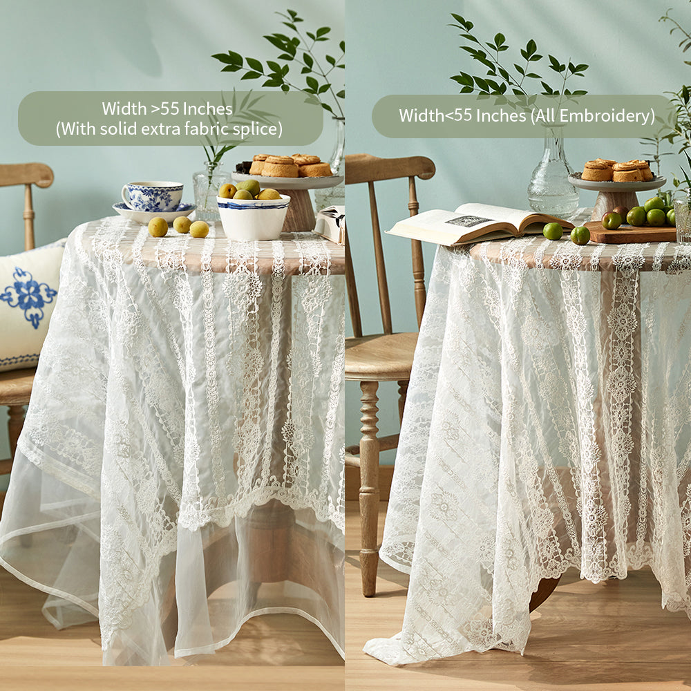 Evangeline Lace French Light Luxury Tablecloth