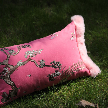 Kira Oriental Embroidery Lumbar Pillow Cover