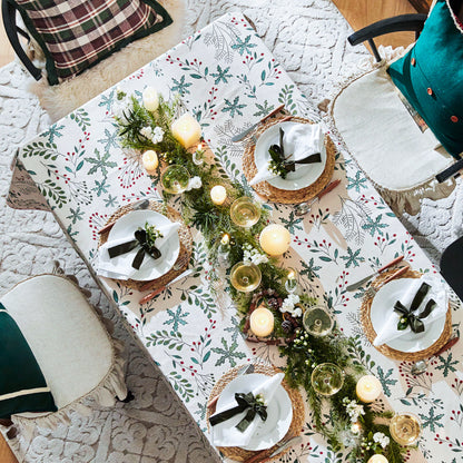 Everly Custom Size Holly Print Tablecloth