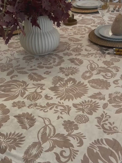 Jason Elegant Classic Plant Printed Tablecloth