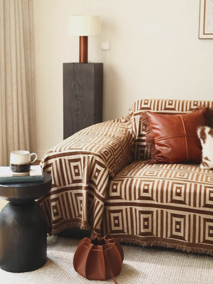 Marlowe Geometric Pattern Sofa Cover